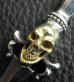 Photo16: Gold Skull On Dagger With H.W.O Pendant