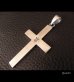 Photo10: G&Crown Plain Cross Pendant [Quarter,1/8,1/16]