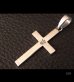 Photo18: G&Crown Plain Cross Pendant [Quarter,1/8,1/16]