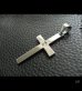 Photo12: G&Crown Plain Cross Pendant [Quarter,1/8,1/16]