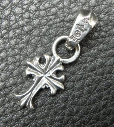 Photo2: 1/16 Grooved Cross Pendant