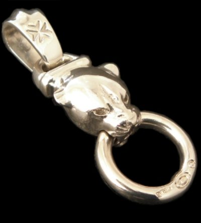 Photo1: Panther Pendant (Platinum Finish)