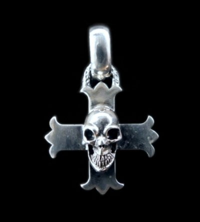 Photo1: Skull On Constantin Cross & H.W.O Pendant