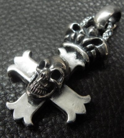 Photo2: Skull On Crown Constantin Cross & H.W.O Pendant