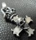 Photo3: Skull On Crown Constantin Cross & H.W.O Pendant