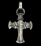 Half Battle-Ax Cross With H.W.O Pendant