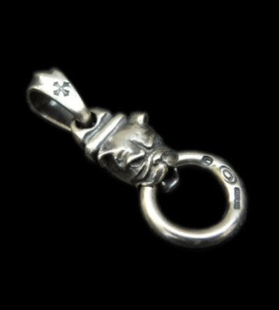 Photo1: Quarter Bulldog Boat Chain Neck Pendant