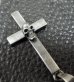 Photo4: Skull On Plain Petro Cross Pendant [1/16]