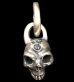 Photo1: Single Skull Without Jaw Pendant (1)