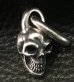 Photo3: Single Skull With Long O-ring Pendant