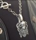 Photo4: Skull On Snake Buckle With Sculpted Oval Pendant