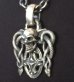 Photo6: Skull On Snake Buckle With Sculpted Oval Pendant