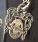 Photo7: Skull On Snake Buckle With Sculpted Oval Pendant