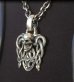 Photo9: Skull On Snake Buckle With Sculpted Oval Pendant