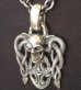 Photo11: Skull On Snake Buckle With Sculpted Oval Pendant