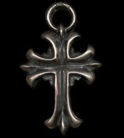 Photo1: Limited Grooved Long Cross Pendant