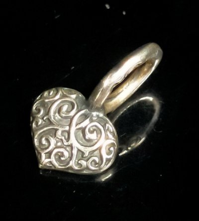 Photo1: Pierce Size Heart Pendant