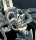 Photo10: Skull On Snake Buckle With Maltese Cross Pendant