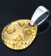 Photo3: Pure Gold Wrap 1/16 Constantine Cross Blob Pendant 