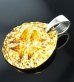 Photo4: Pure Gold Wrap 1/16 Maltese Cross Blob Pendant