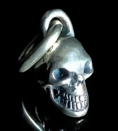 Photo1: Iron Mask Skull Pendant