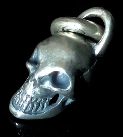 Photo2: Iron Mask Skull Pendant