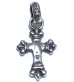 Photo3: 1/16  Long 4 Heart Crown Cross With H.W.O Pendant