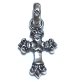 Photo7: 1/16  Long 4 Heart Crown Cross With H.W.O Pendant