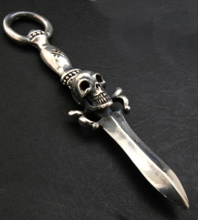 Photo5: Dagger With Skull Pendant