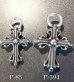 Photo3: Master Art Nouveau Cross Pendant (3)