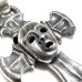 Photo11: 1/16 Face On Battle-Ax Cross With Classic H,W,O Pendant 