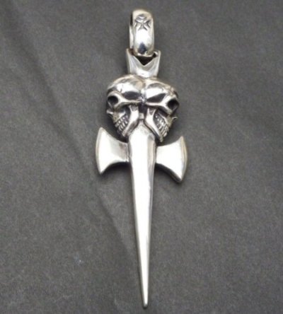 Photo2: Double Skull Dagger & H.W.O Pendant