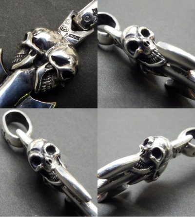 Photo4: Double Skull Dagger & H.W.O Pendant