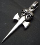 More Photo1: Double Skull Dagger & H.W.O Pendant