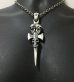 Photo9: Triple Skull Dagger Pendant (Maltese Cross Stamp)