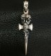 Photo8: Triple Skull Dagger Pendant (Maltese Cross Stamp)