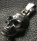 Photo5: Large skull  Pendant