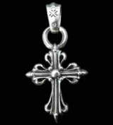 Half Art Nouveau Cross Pendant