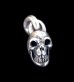 Photo1: Half Size Single Skull Pendant (1)