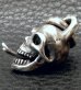 Photo5: Single Skull With Snake Tongue Pendant