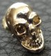 Photo4: Gold Twelve Small Skull Pierce (Screw type)