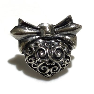 Photo1: Quarter Heart With 1/16 Gothic Flare Pierce