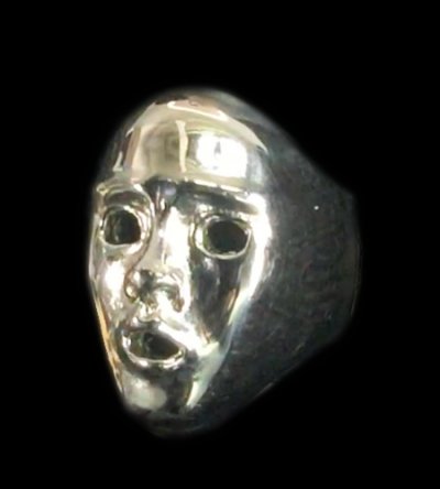 Photo1: Platinum 2/5 Face Ring