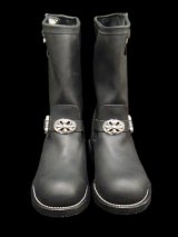 Long Boots with Cross Oval