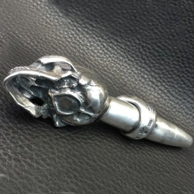 Photo2: Old Large Skull Ideal Smoke Pipe