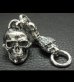 Photo2: Half Large Skull With H.W.O & Chiseled Anchor Links With Lion Head Wallet Hanger (2)