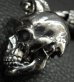 Photo5: Half Large Skull With H.W.O & Chiseled Anchor Links With Lion Head Wallet Hanger