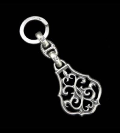 Photo1: Half Size Arabesque With H.W.O Maltese Cross H.W.O, Chiseled Anchor Chain & Key Ring