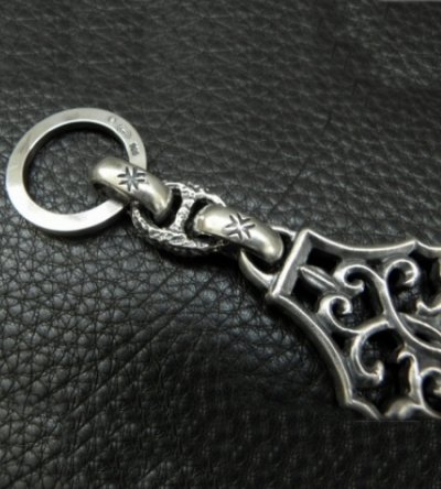 Photo4: Half Size Arabesque With H.W.O Maltese Cross H.W.O, Chiseled Anchor Chain & Key Ring