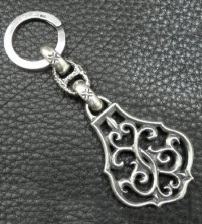 Photo3: Half Size Arabesque With H.W.O Maltese Cross H.W.O, Chiseled Anchor Chain & Key Ring